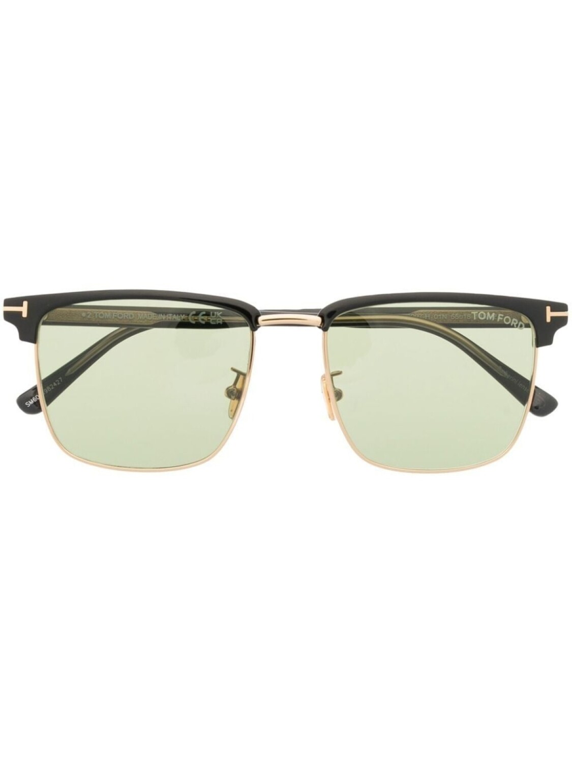

TOM FORD Eyewear солнцезащитные очки в квадратной оправе, черный