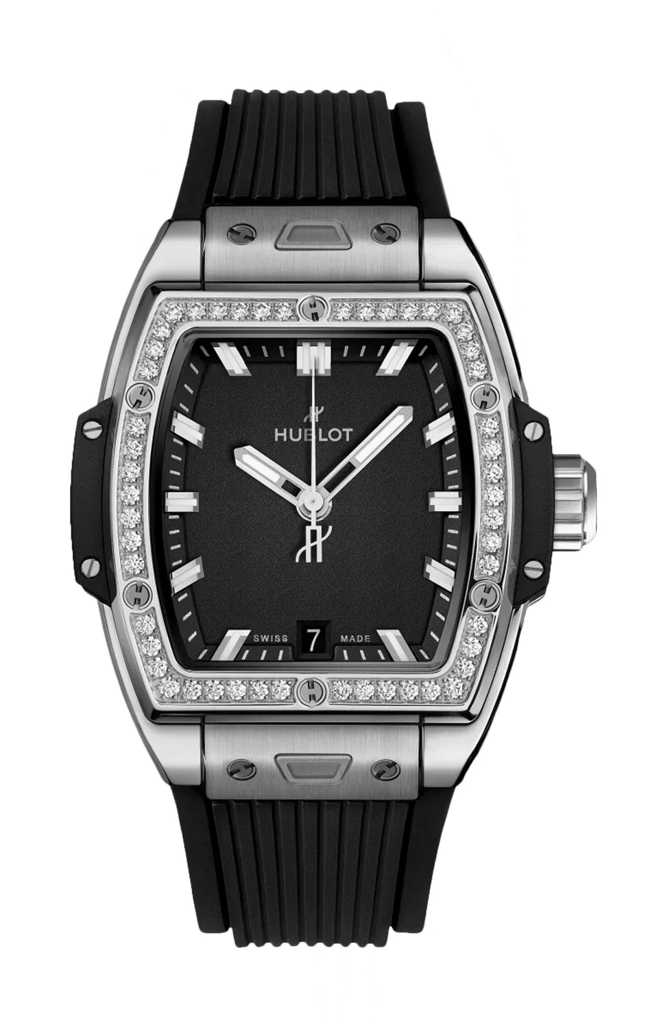 SPIRIT OF BIG BANG ТИТАН С БРИЛЛИАНТАМИ 39 ММ - 662.NX.1170.RX.1204 HUBLOT, черный
