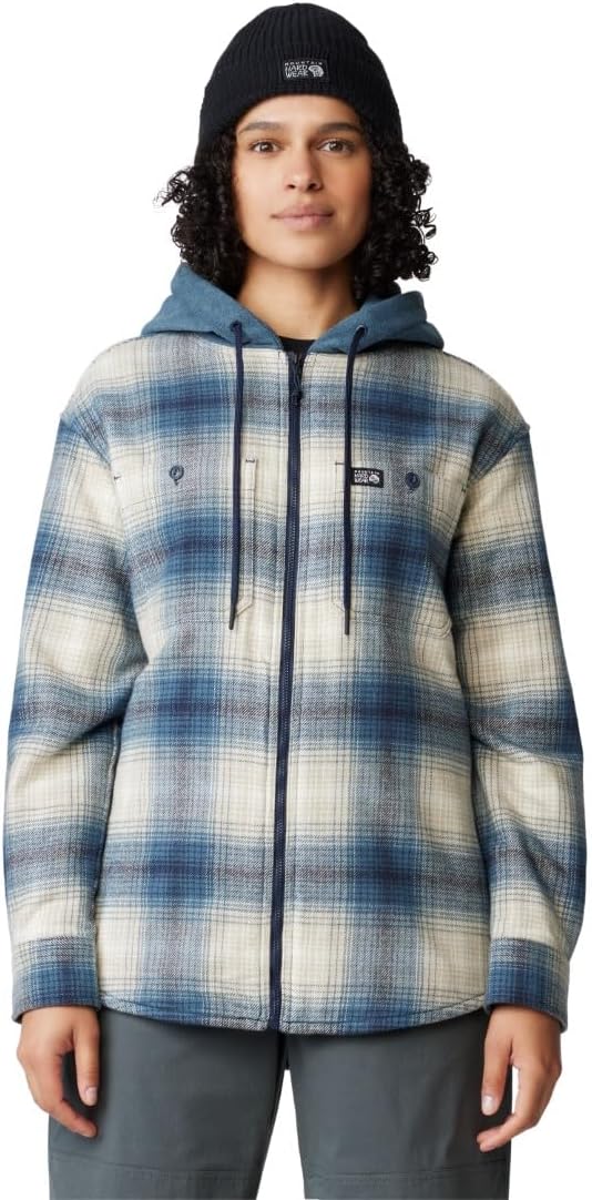 

Женская плюшевая рубашка Mountain Hardwear с подкладкой Microchill, Asiatic Blue Ombre Buffalo Check
