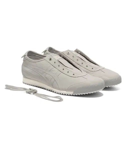 Унисекс слипоны Onitsuka Tiger MEXICO 66 SD из синтетики и кожи хаки — фото 4