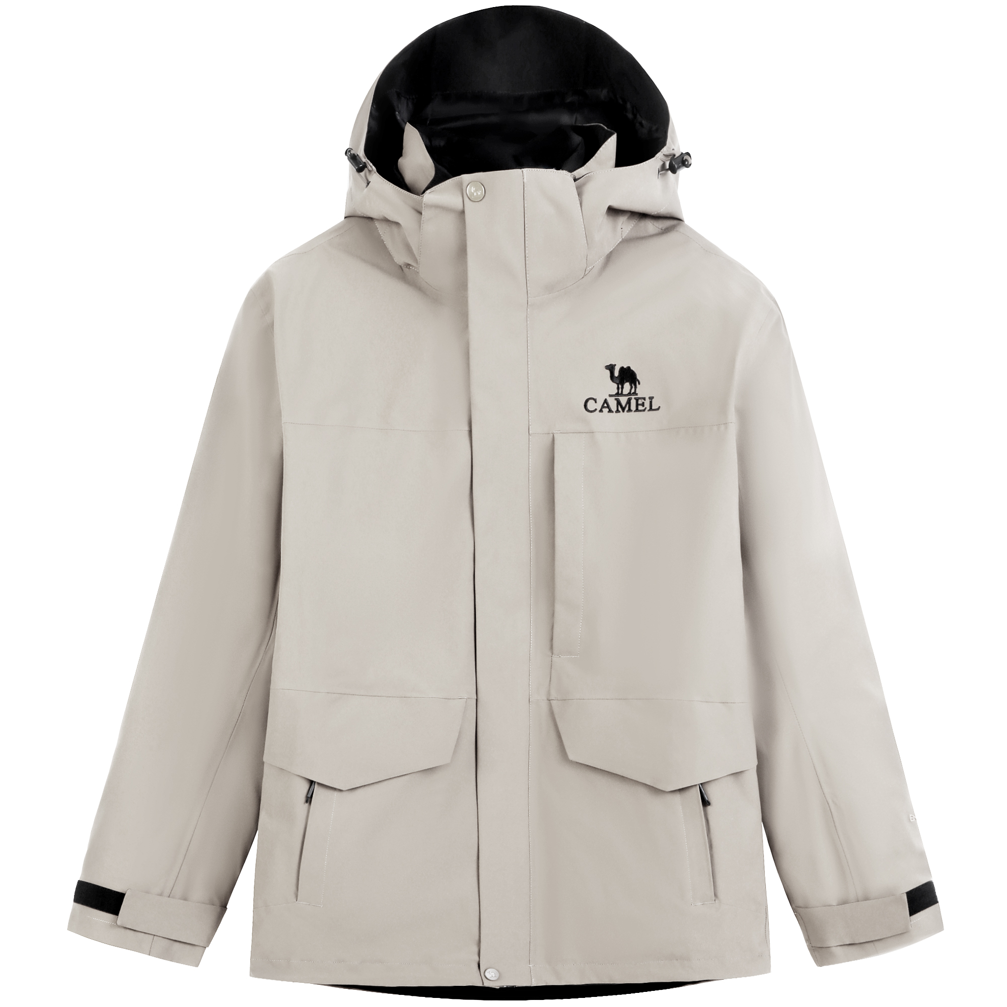 

CAMEL Водостойкая ветрозащитная дышащая ветровка Men's, Ice Crystal Gray