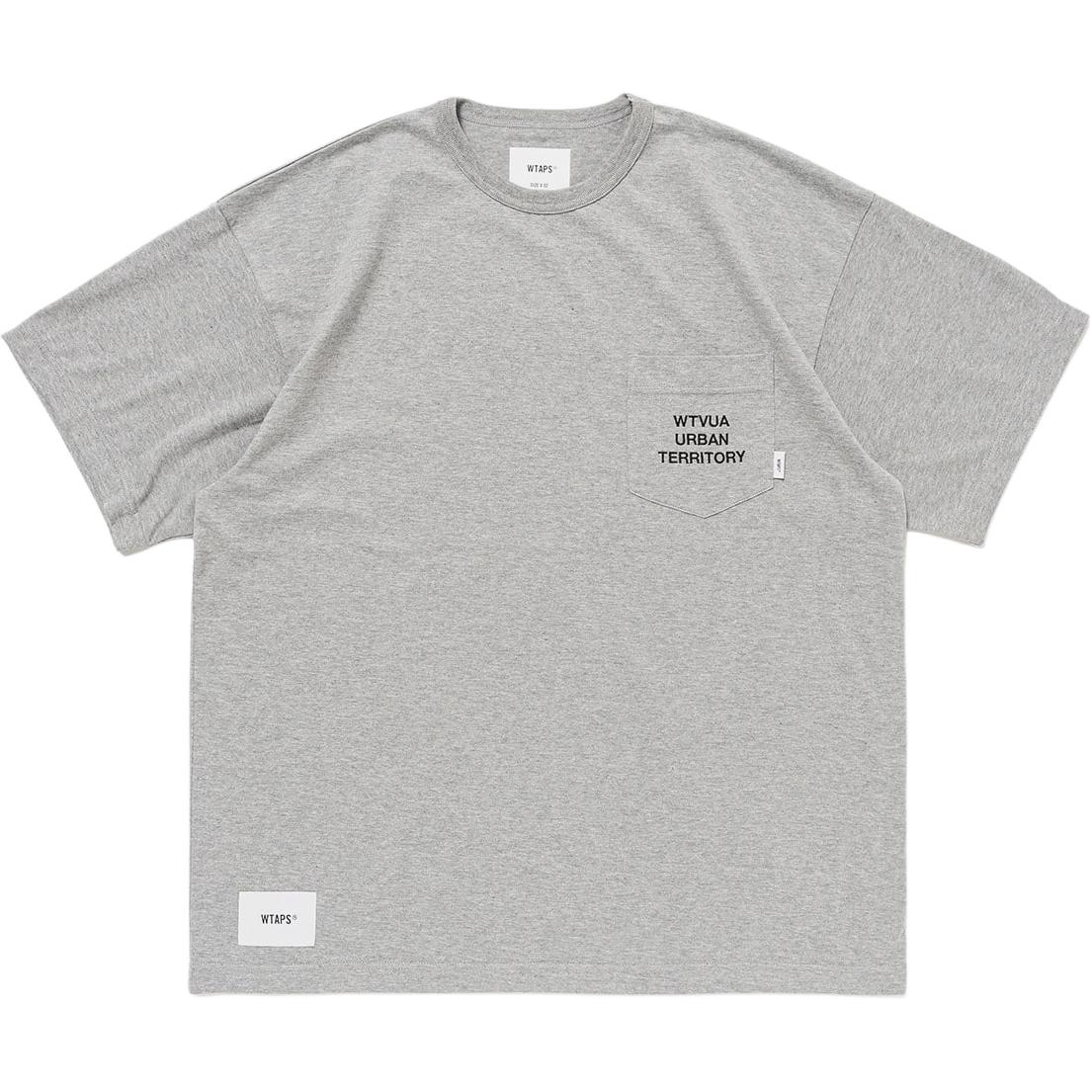 

Футболка с вышитым логотипом WTAPS, серый