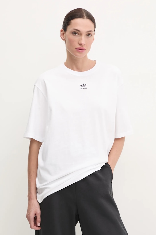 

Хлопковая футболка Essential Adidas Originals, белый