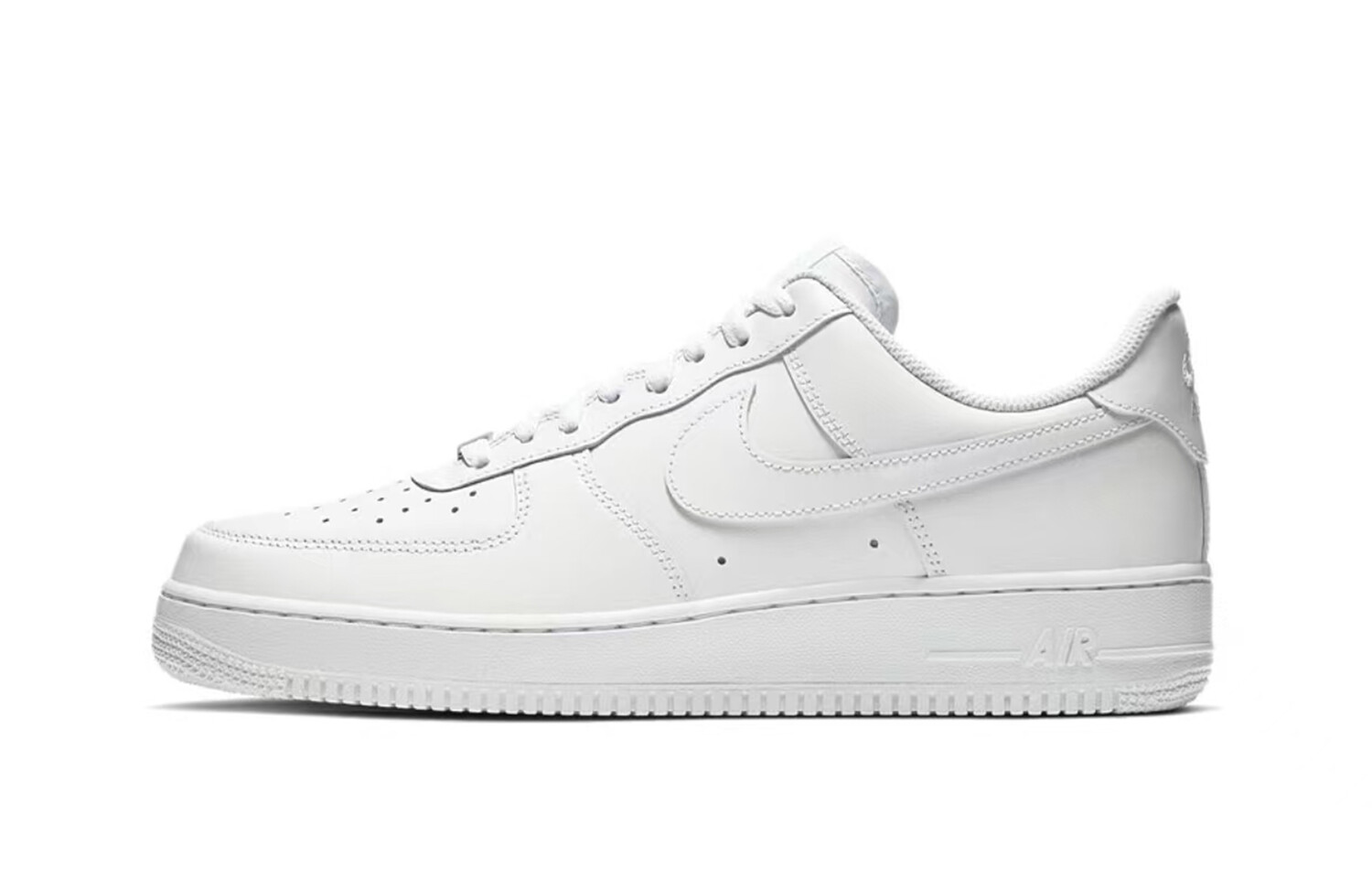 Кроссовки Air Force 1 для скейтбординга мужские с низким верхом белого/черного цвета Nike — фото 2
