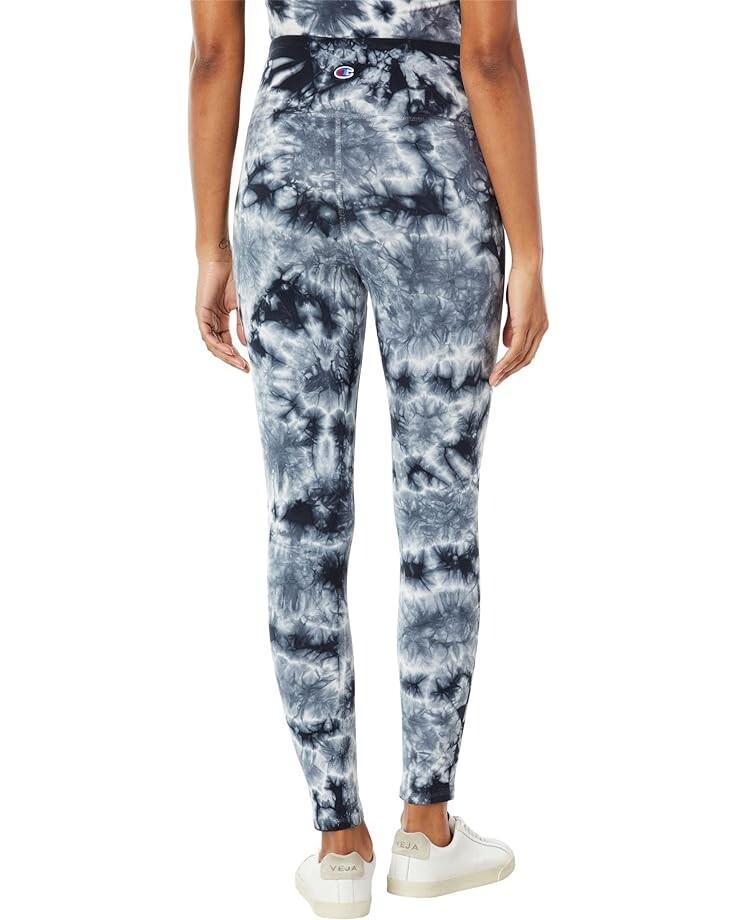 

Брюки Champion Authentic 7/8 Tights - Space Dye, цвет Crush Dye Black