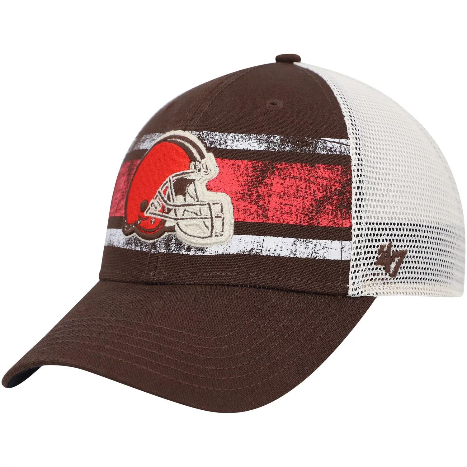

Мужская коричнево-белая кепка '47 Cleveland Browns Interlude MVP Trucker Snapback
