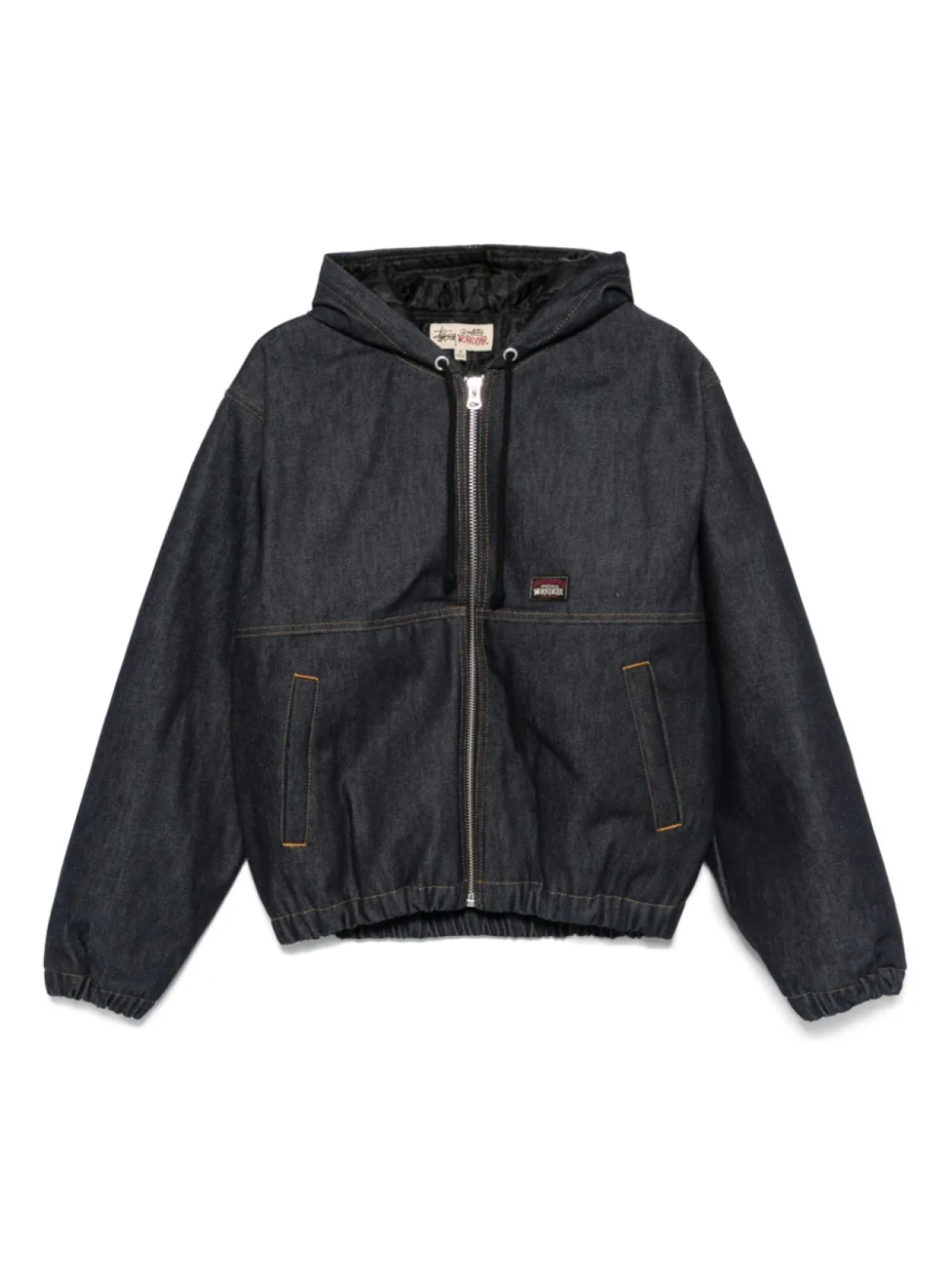 

Джинсовый пуховик Stüssy, синий