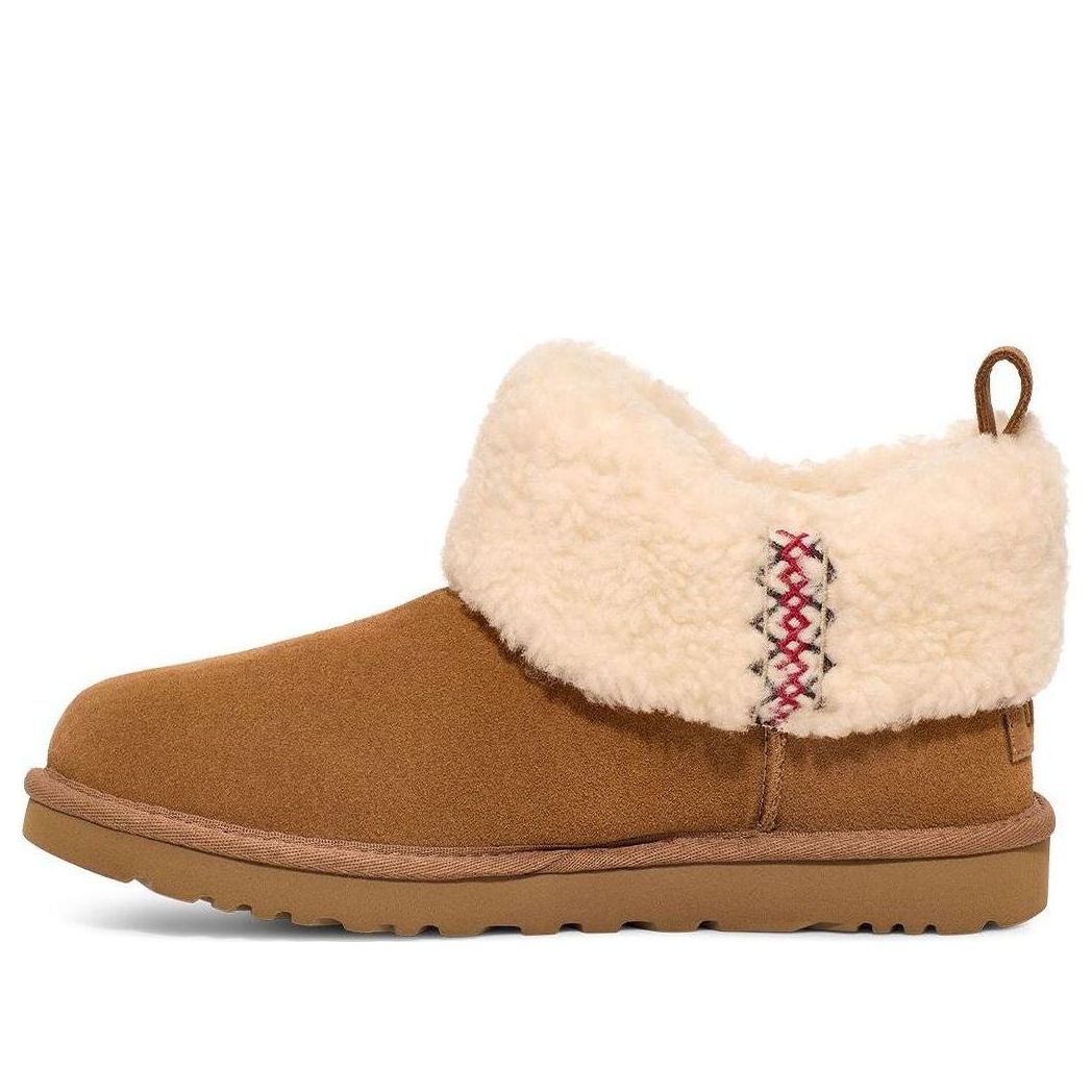 Угги (WMNS) UGG Classic Ultra Mini Braid 'Chestnut'