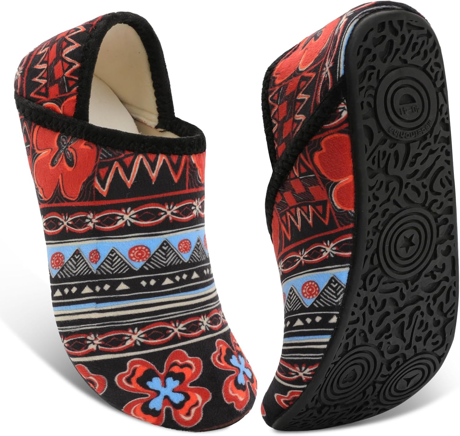 

Женские и мужские тапочки Fires с резиновой подошвой, мягкие и легкие, домашние носочные тапочки для носки дома, нескользящие для использования внутри и снаружи, Darkboho