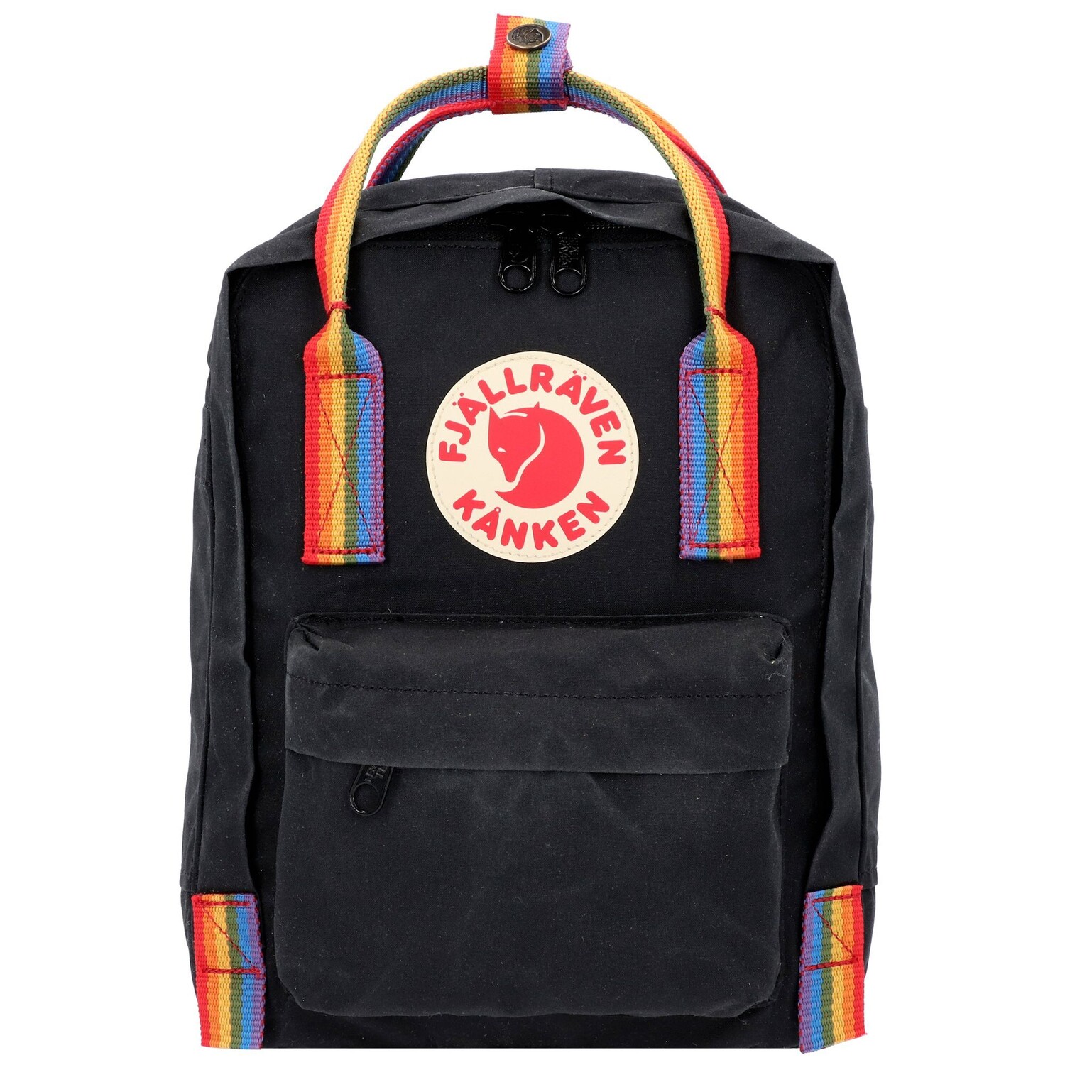 

Рюкзак FJÄLLRÄVEN Kanken Rainbow Mini City 28 cm, черный
