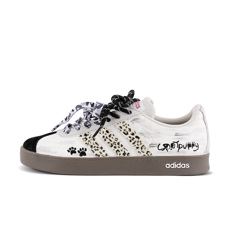 

Adidas VL COURT 2.0 Амортизация, износостойкие низкие кроссовки для скейтбординга унисекс серый черный