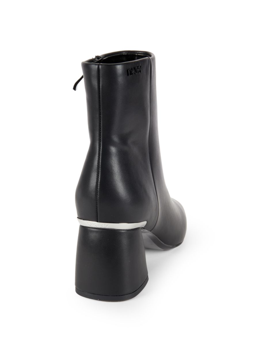 Ботильоны Caleena Helled 64MM из искусственной кожи DKNY, черный — фото 3