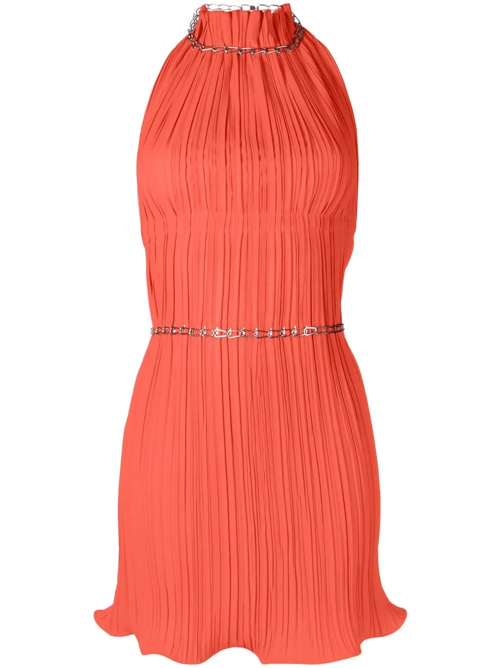 

Приталенное платье с вырезом халтер Dion Lee, красный