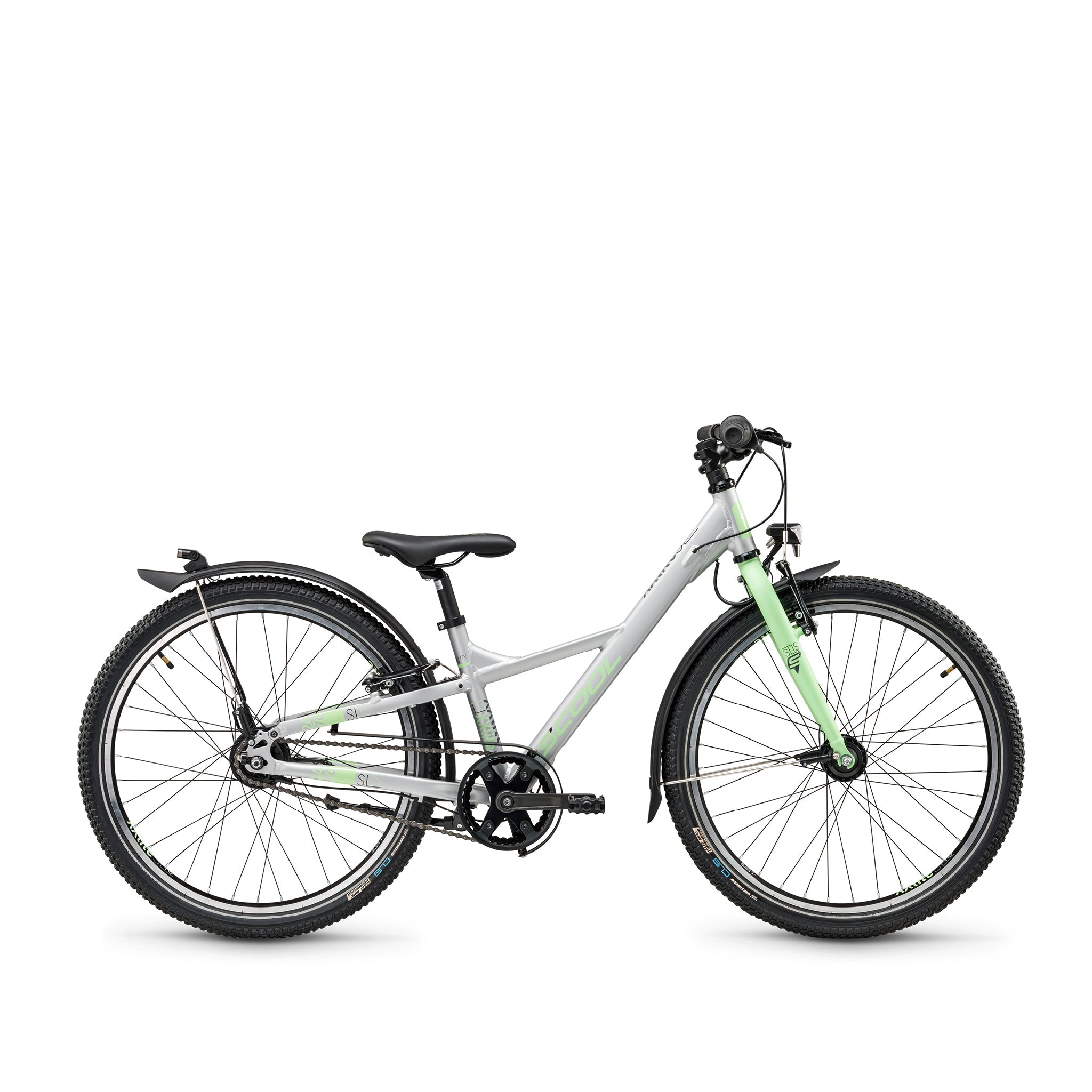 

Детский велосипед S'COOL Junior Bikes Kinderfahrrad XXlite sl 24 дюймов 7-Gang Silver/Pastel Green