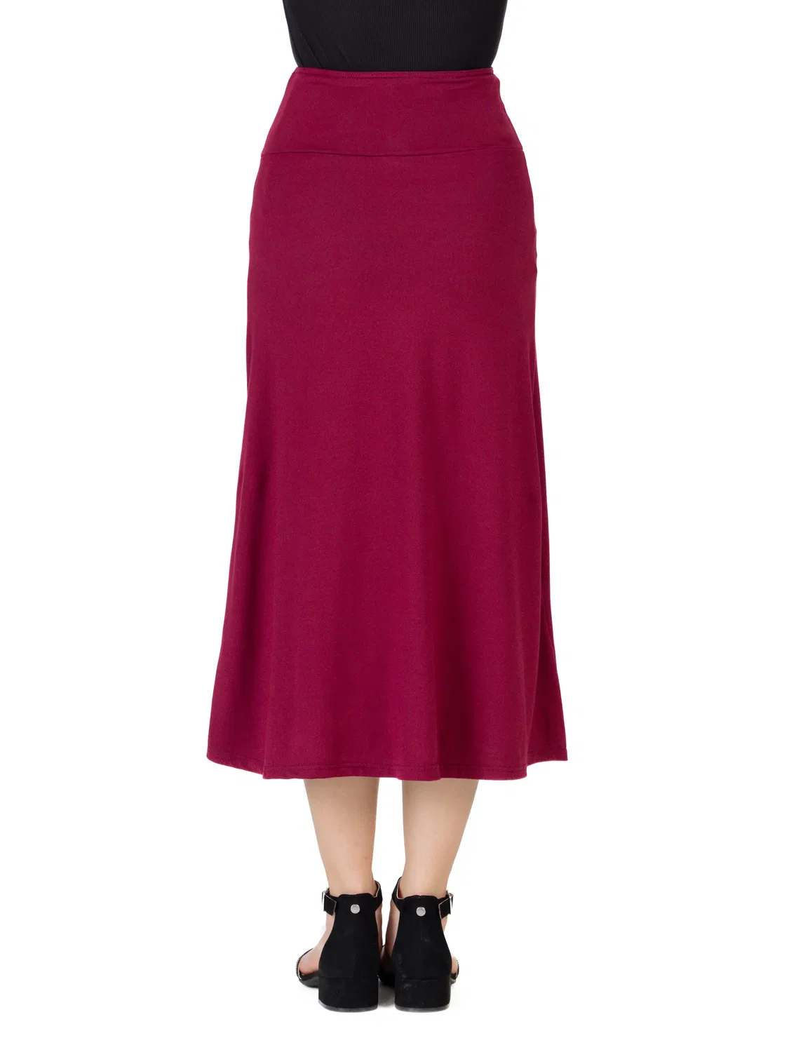 24sevenkid Детская макси-юбка с эластичным поясом 24seven Comfort Apparel, Wine — фото 3