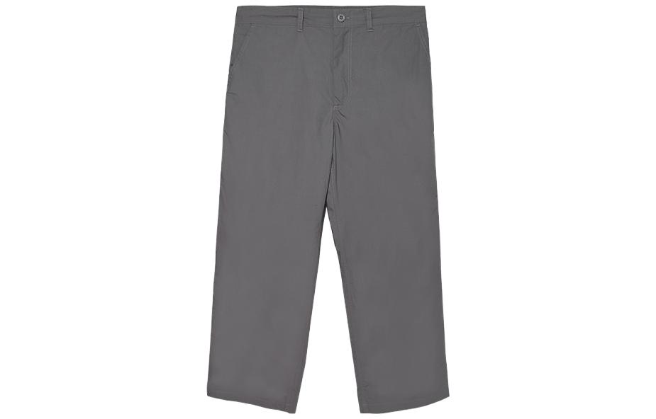 

New Era Вязаные спортивные штаны унисекс унисекс, модель SS23 Liu Yujin, серые, прямого кроя