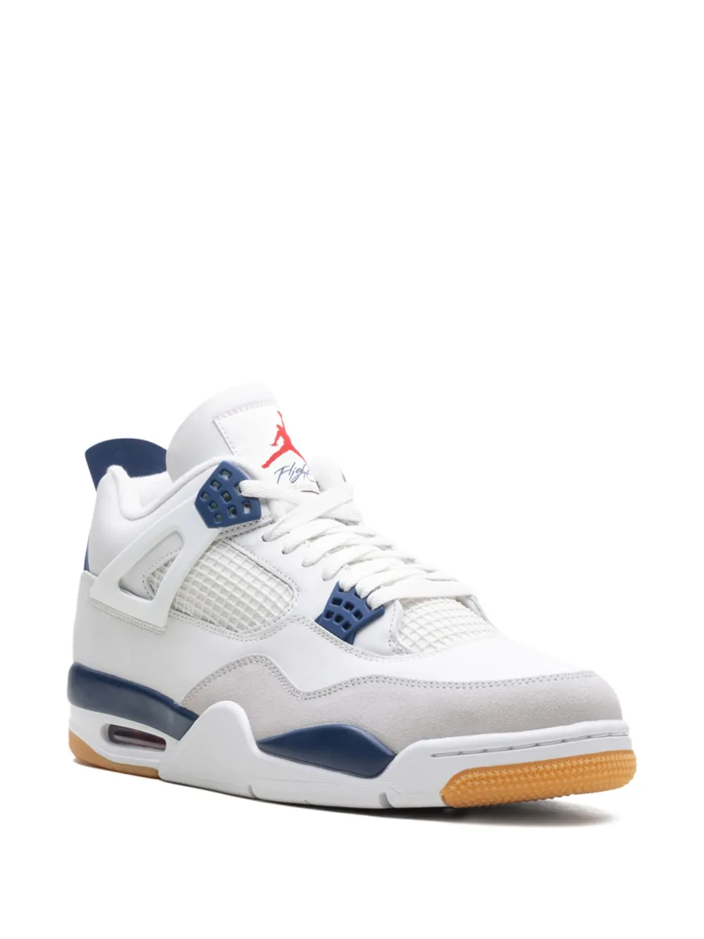 Кроссовки Air Jordan 4 Navy, белый — фото 2
