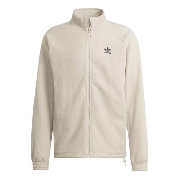 

Куртка adicolor classics trefoil teddy флисовая куртка Adidas, бежевый