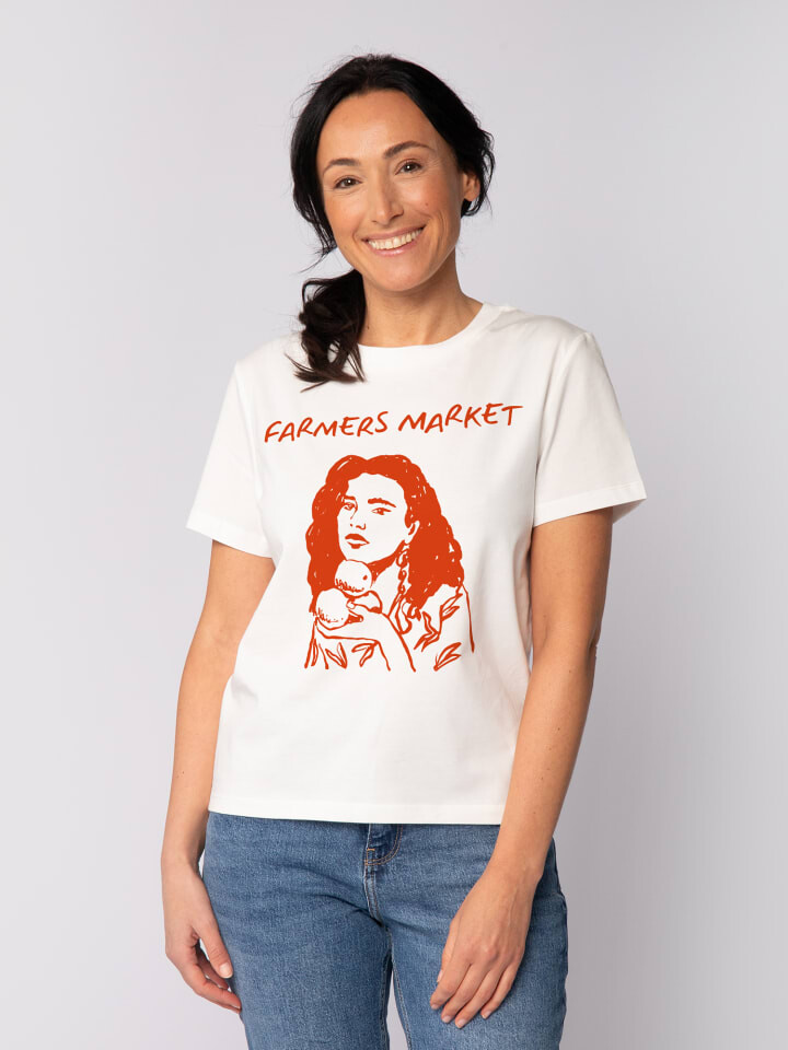 

Футболка wat Apparel T-Shirt Farmers market, белый
