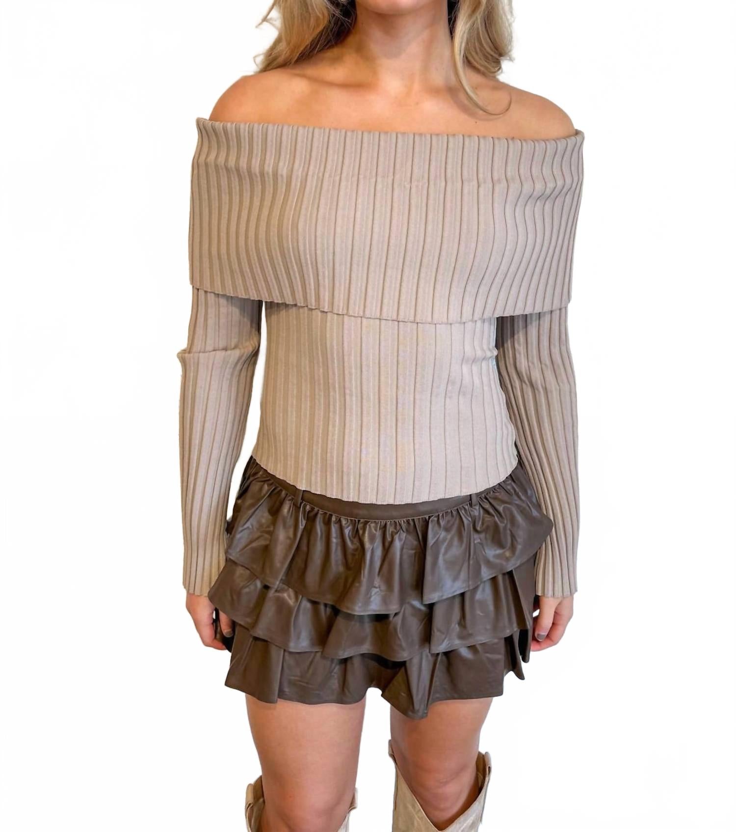 

NIA Юбка-шорты Sabine коричневого цвета