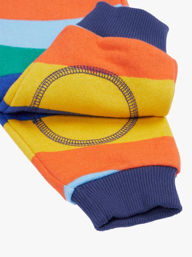 Детские брюки в полоску из органического хлопка snuggle crawler в обтяжку Frugi, разноцветный — фото 4