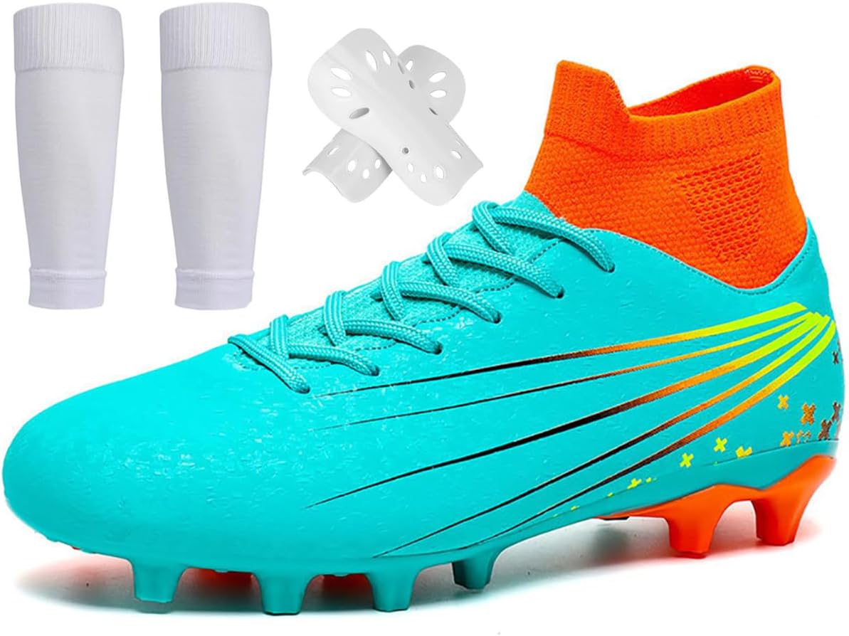 

Футбольные бутсы унисекс для мужчин и женщин, высокие бутсы для тренировок на открытом воздухе и в помещении, легкие кроссовки для искусственного газона, спортивная обувь для взрослых и детей Spedify, оранжевый