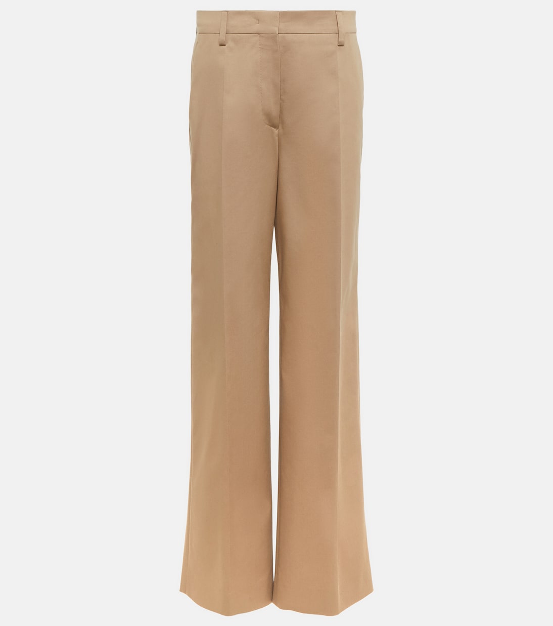 

Высокие брюки из хлопковой смеси Prada, Kaki