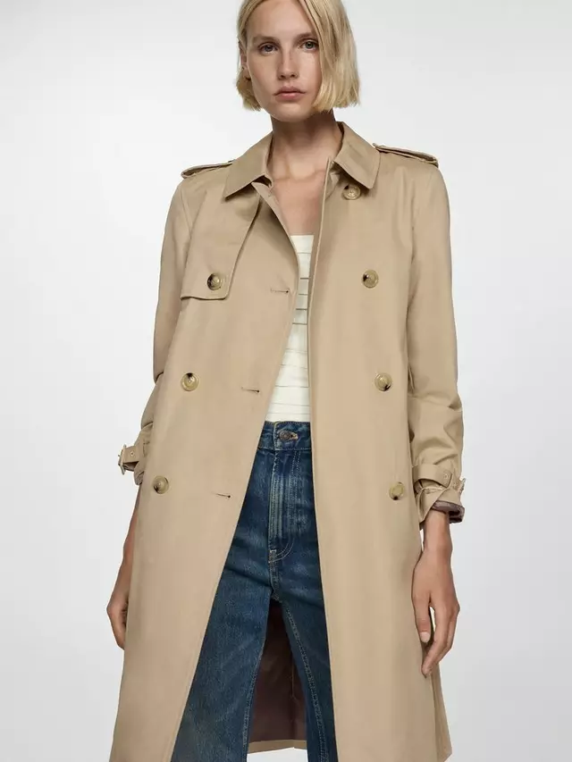 

Тренчкот Mango Polana, цвет light/beige