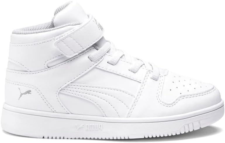 

Детские кроссовки PUMA Rebound Layup на застежке-липучке, белый/черный/фиолетовый/серый