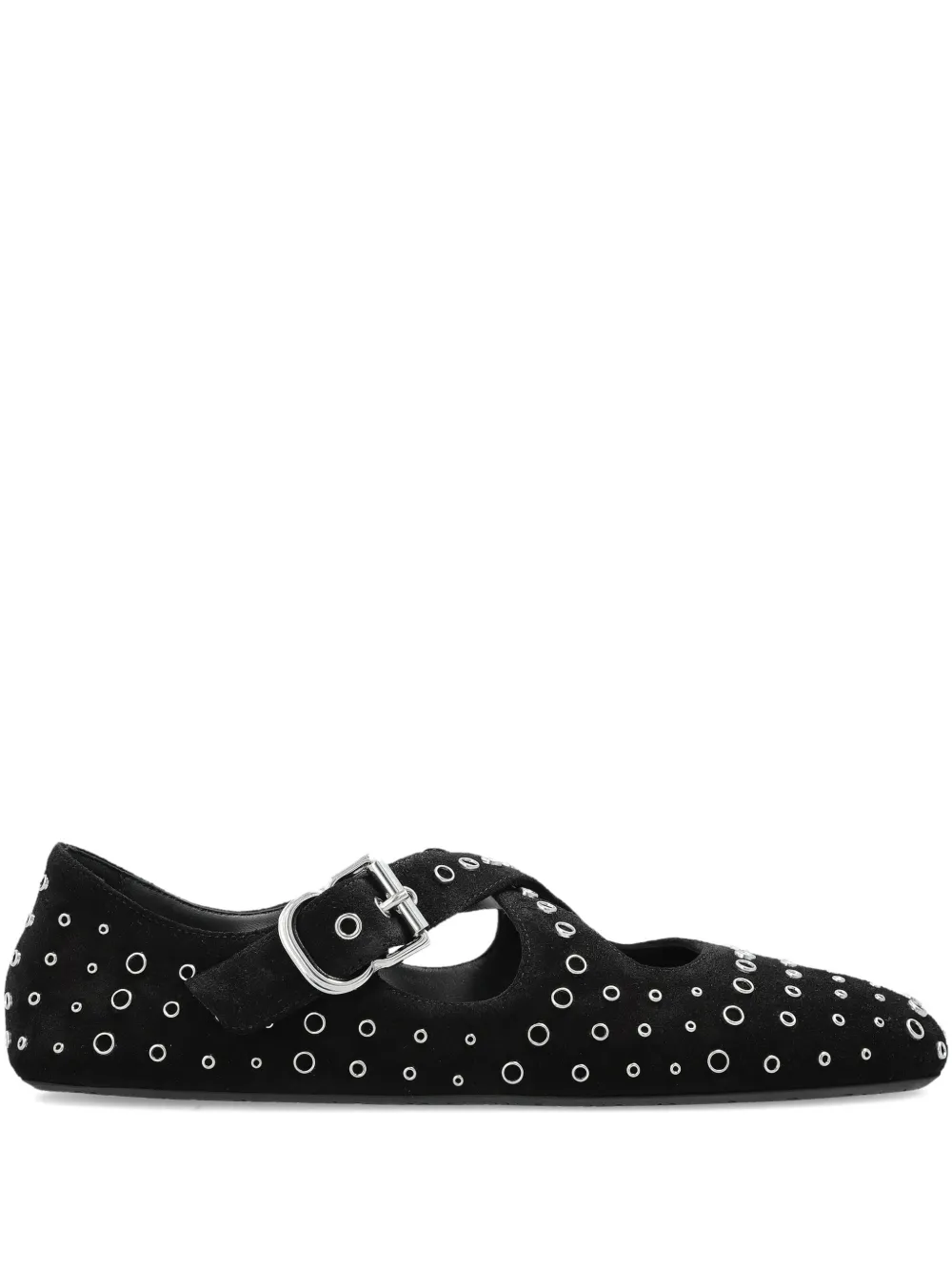 Балетки с люверсами Alaïa, черный
