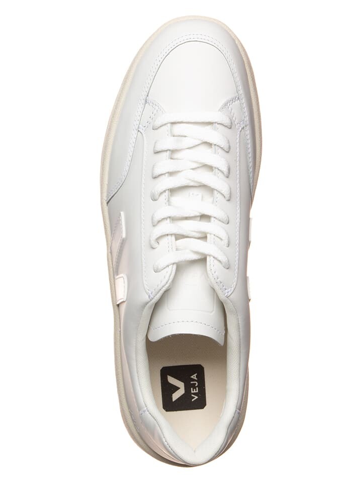 Кроссовки на шнуровке Veja Leder-Sneakers V 12, белый — фото 4