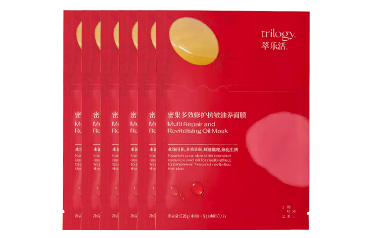 

Trilogy Интенсивная восстанавливающая маска с мультиэффектом против морщин с питательным маслом 6 таблеток