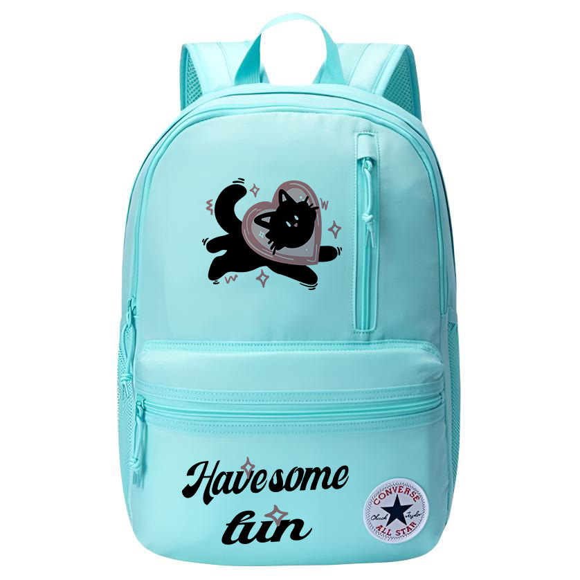 

Converse Полиэстеровый рюкзак с термопереносом унисекс Aruba Blue Stacked Cats, Heart Cat