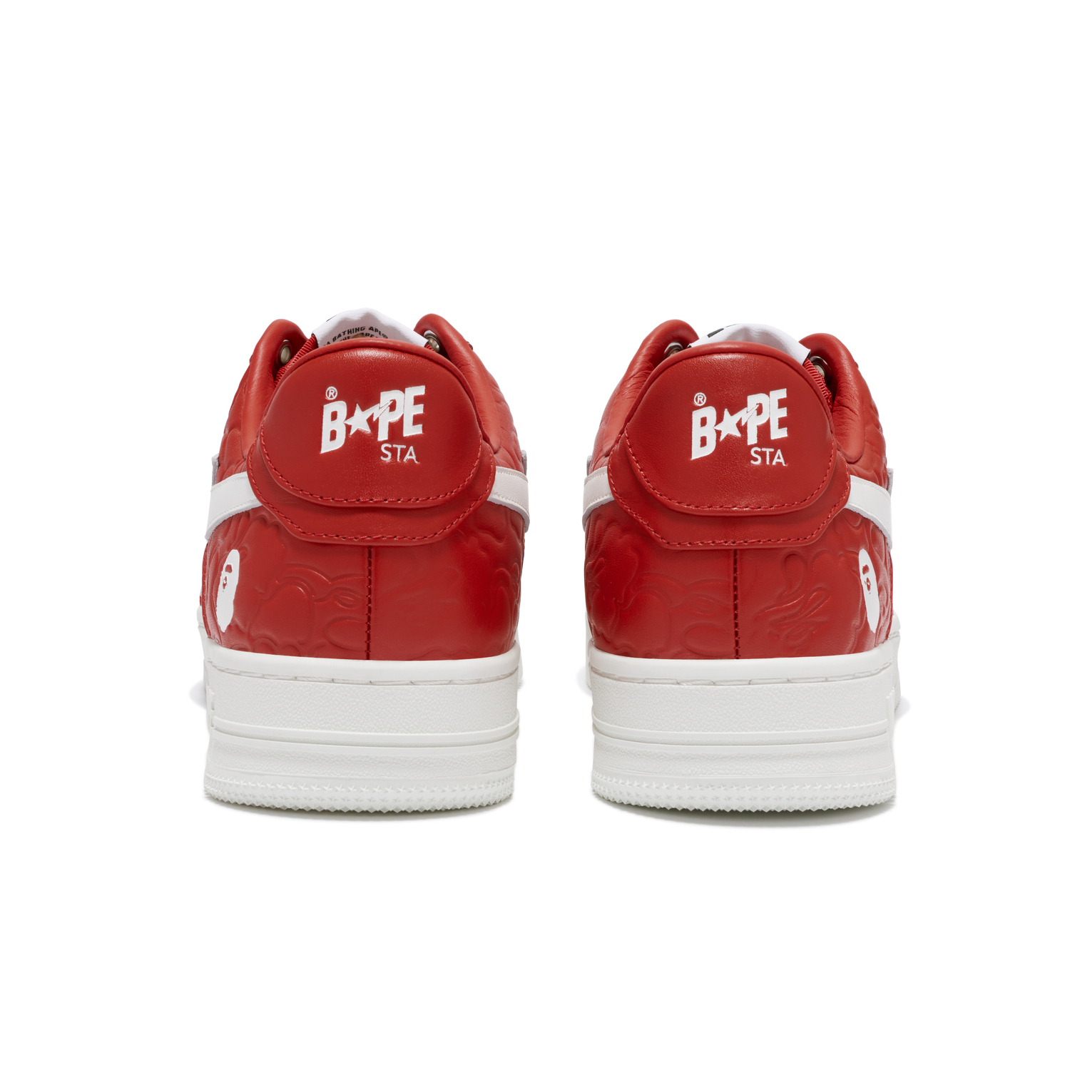 STA Low Top Skateboard Shoes Men's A BATHING APE, Свинцово-серый WHE — фото 4