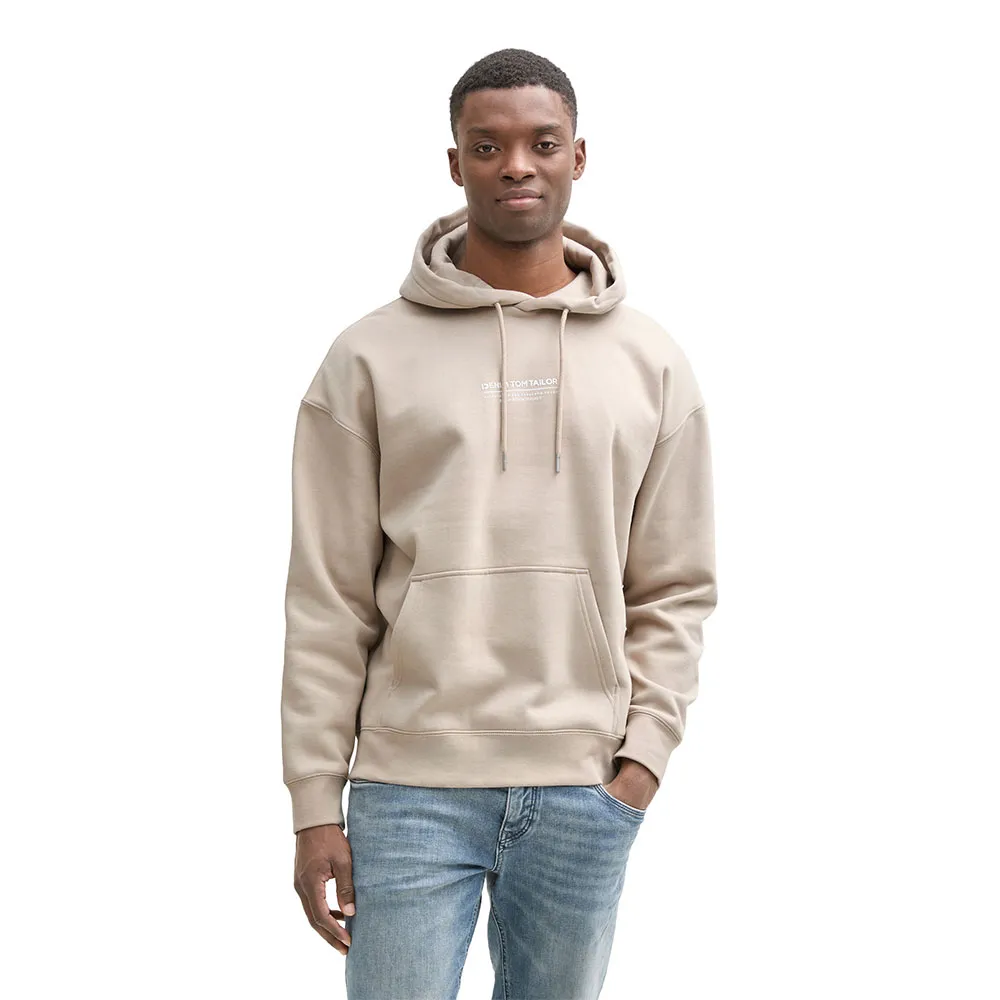 

Худи Tom Tailor Relaxed Printed, бежевый