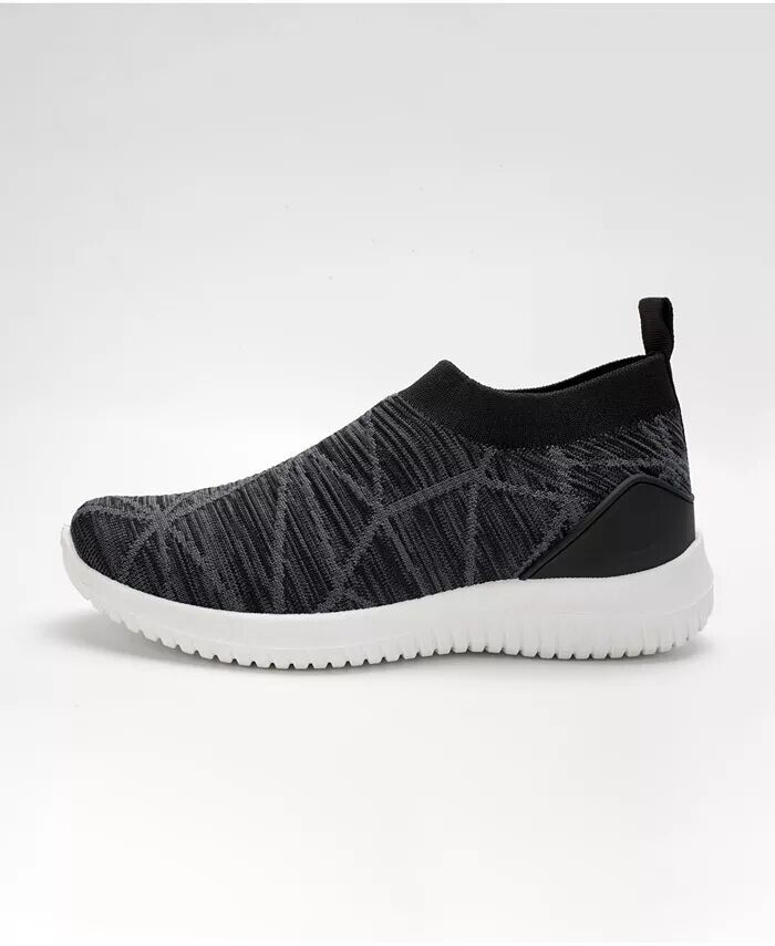 Женские повседневные кроссовки Slip On с дышащей сеткой Mio Marino, черный — фото 2