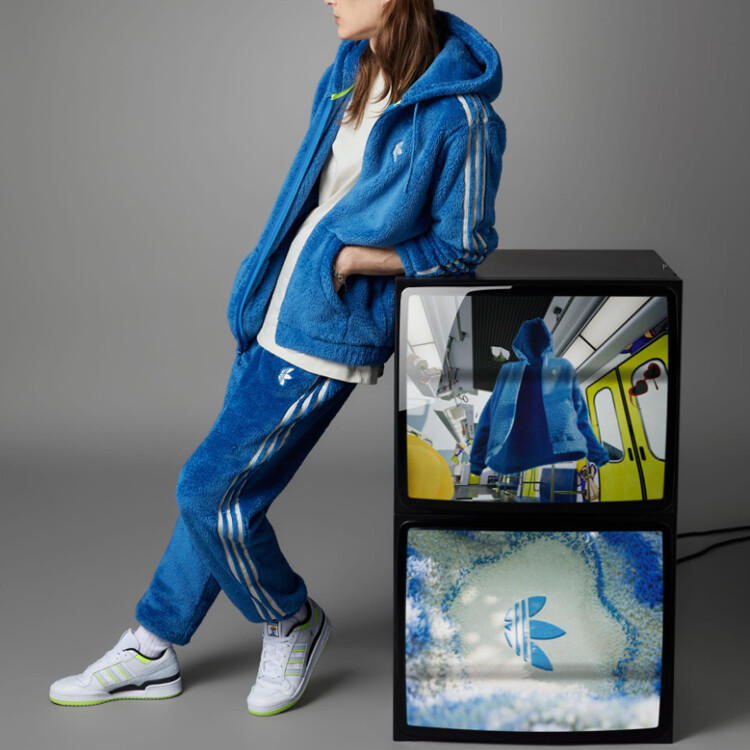 Толстовка мужская индиго Adidas Originals, индиго — фото 3
