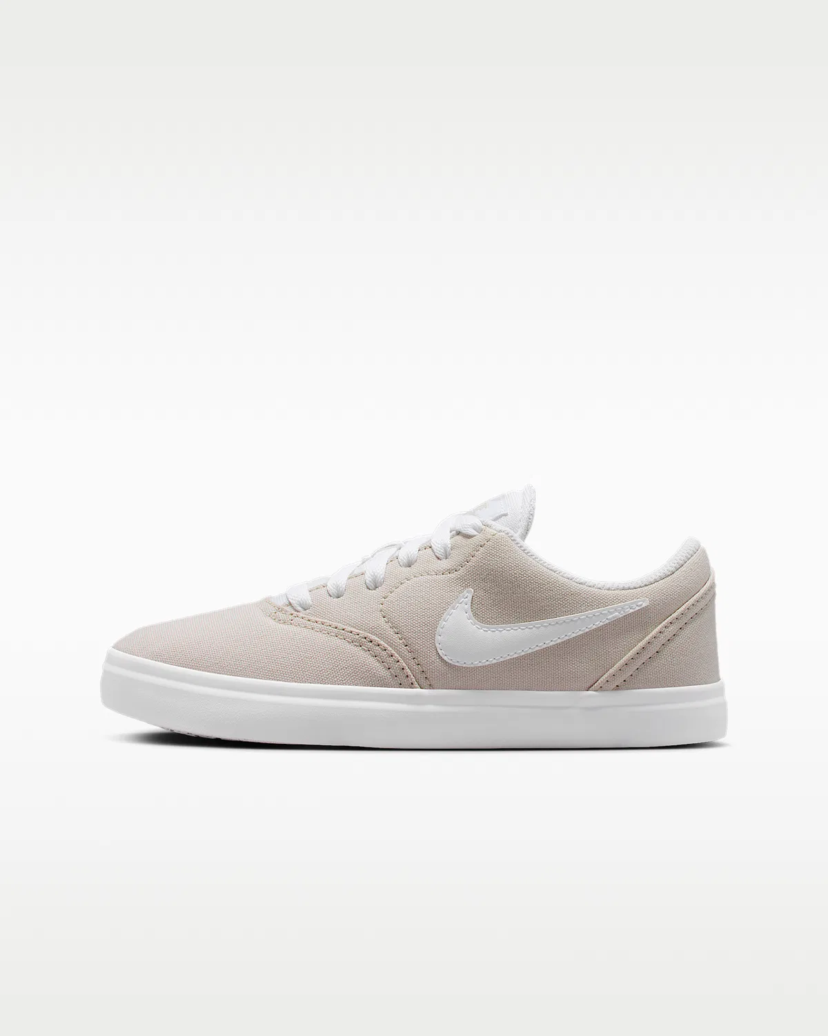 Детские кроссовки для скейтбординга Nike SB Check Canvas, Light Bone/White
