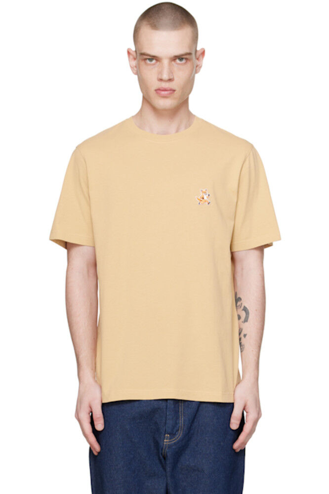 

Бежевая футболка Speedy Fox Maison Kitsuné