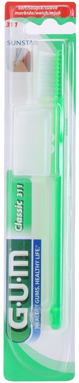 

Классическая тонкая зубная щетка мягкая G.U.M, 1 шт