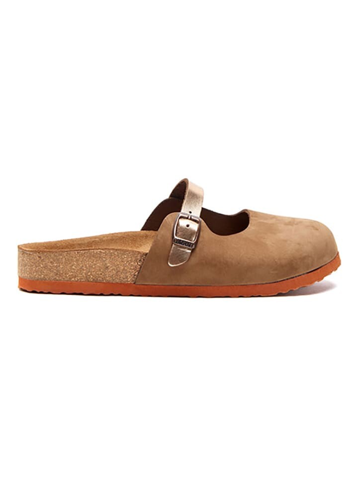 Сабо Comfortfusse Leder, цвет sand/roségold