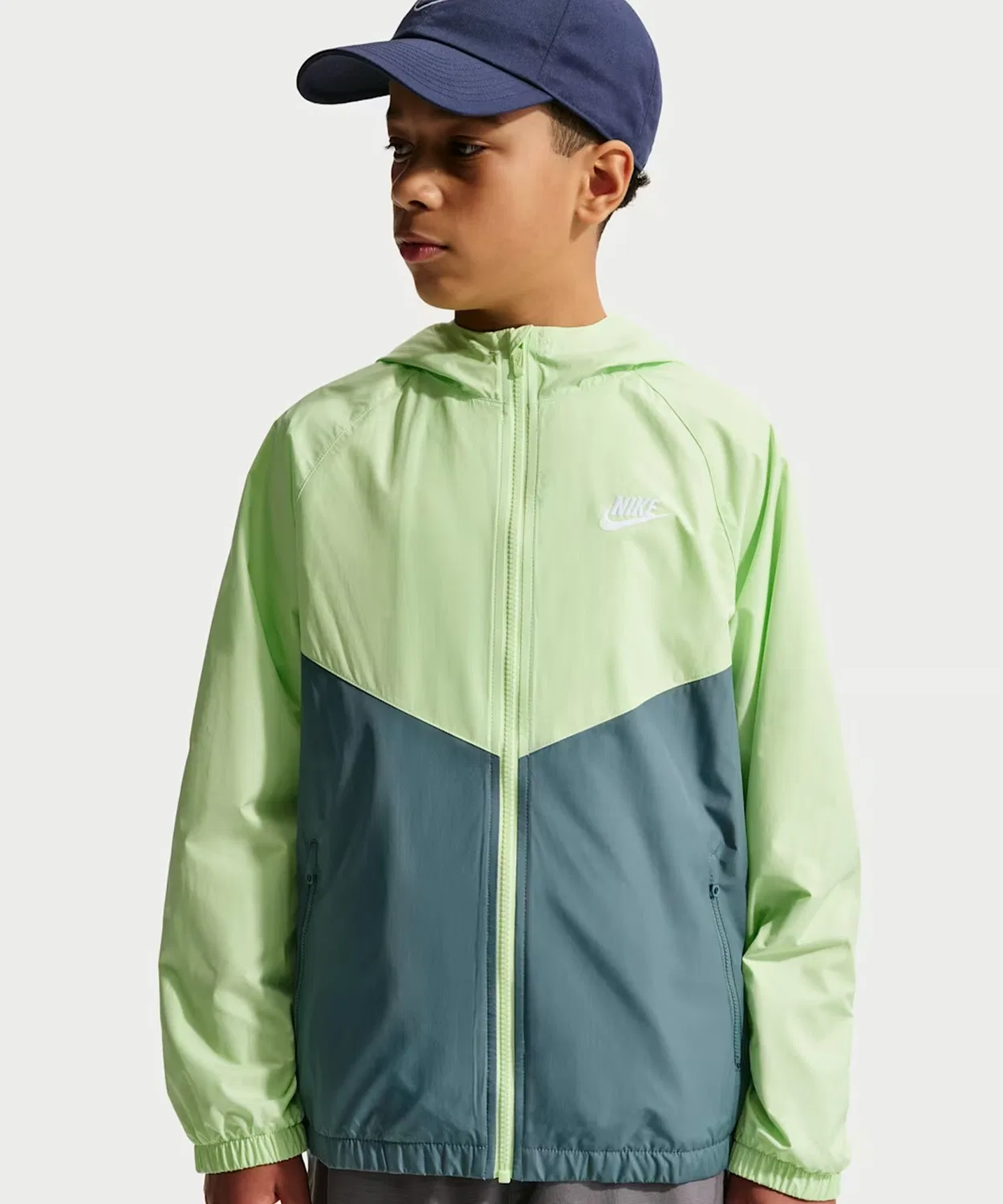 Куртка Nike Windrunner для детей, лайм — фото 3