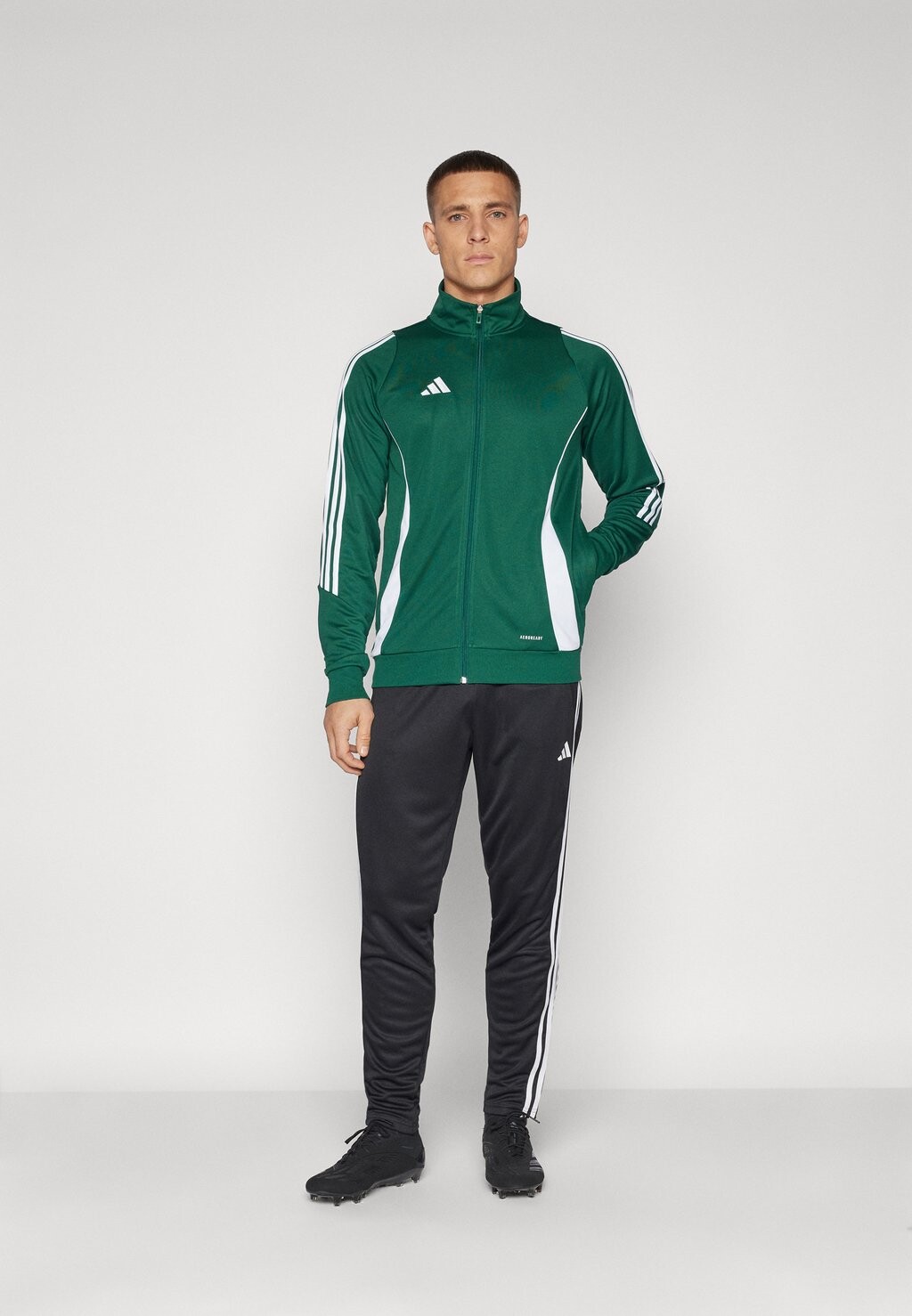 Куртка тренировочная TIRO JACKET adidas Performance, цвет team dark green/white — фото 2