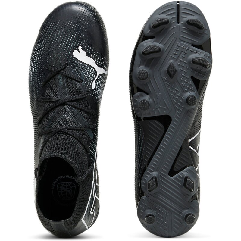 Футбольные бутсы для лужайки Future 7 Match FG/AG JR Puma, черный — фото 2