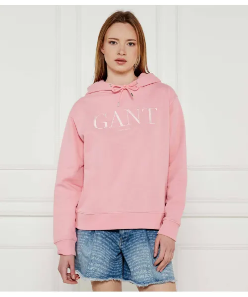 

Толстовка Regular fit Gant, розовый