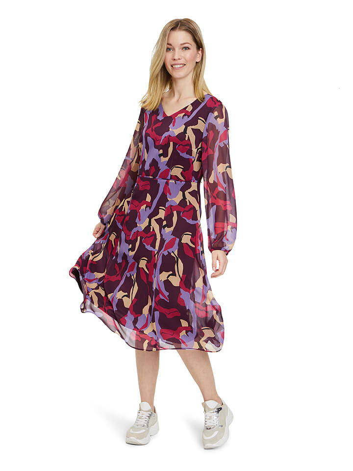 

Платье до колена Betty Barclay Kleid, цвет Aubergine/LIla/Beige