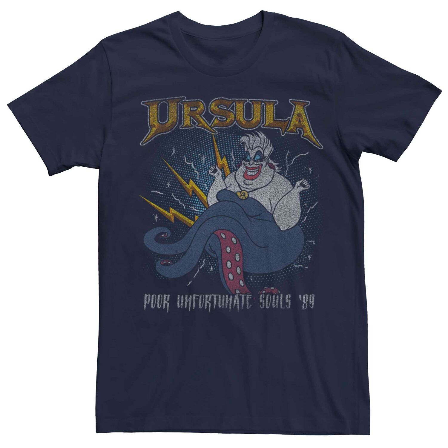 

Мужская футболка Disney The Little Mermaid Ursula Retro The Unfortunate с рисунком Licensed Character