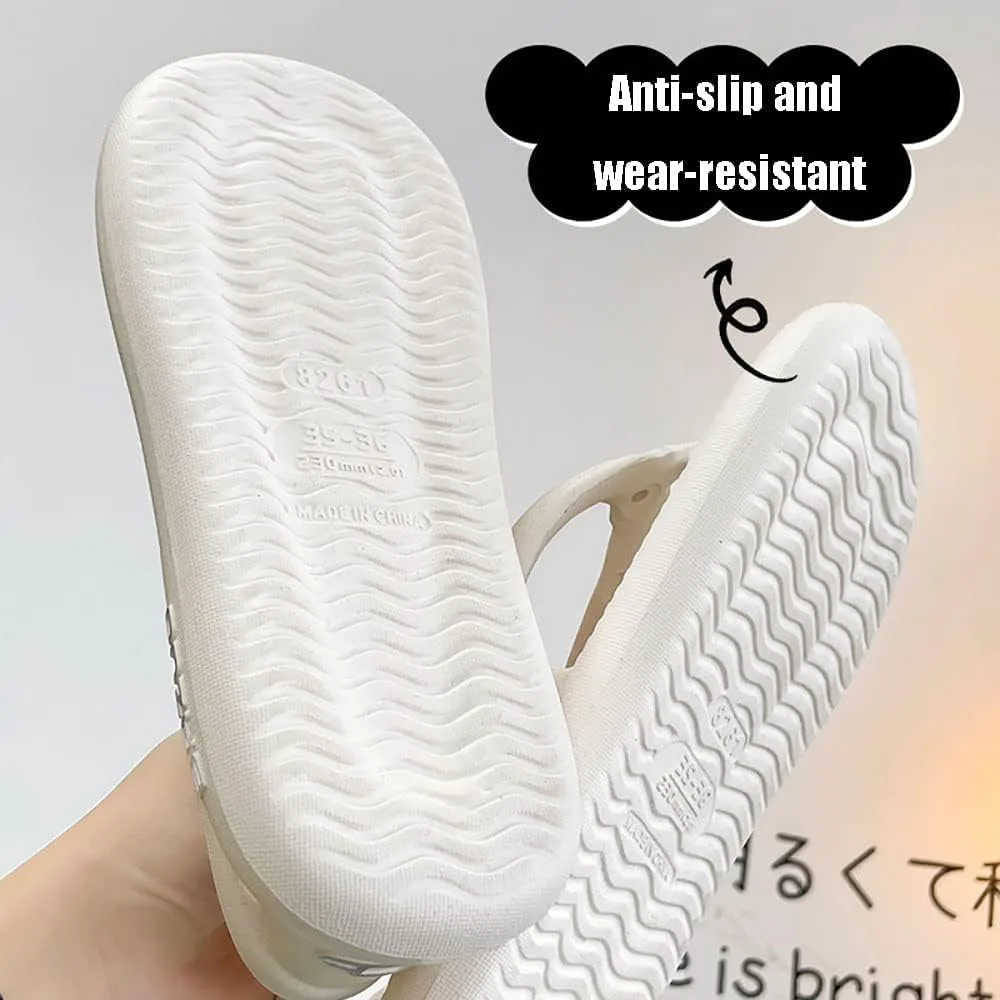 

Сандалии QUROXO Bazuo, нескользящие тапочки Bazuo, унисекс удобные шлепанцы для прогулок, шлепанцы с толстым EVA подошвой, белый