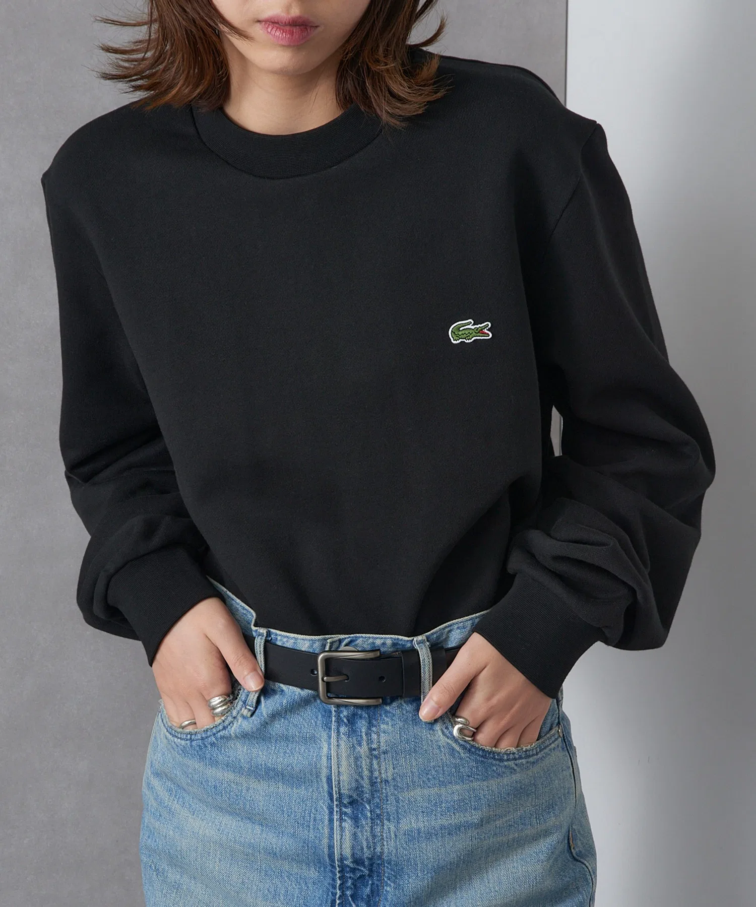 Толстовка LACOSTE SH9801-99, с логотипом, однотонная — фото 3