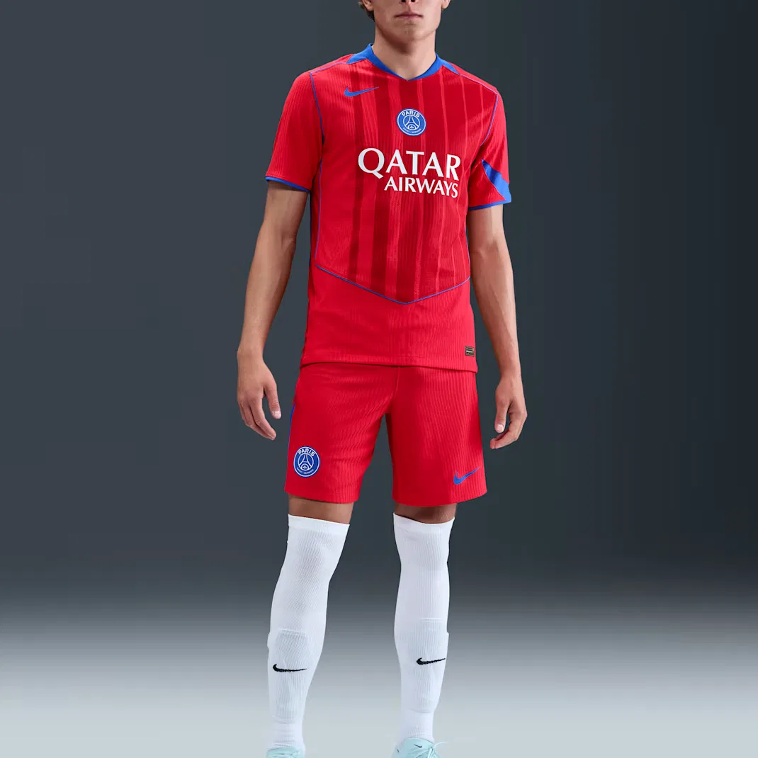 Футболка Paris Saint-Germain 2025/26 Match Third мужская Dri-FIT Adv Total 90 Soccer Authentic Nike, Red — фото 4